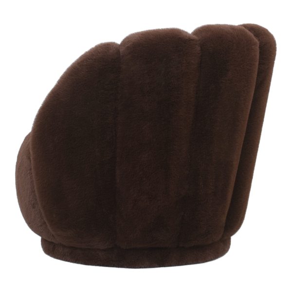 Furia Dark Brown Fauteuil Fur - Afbeelding 3