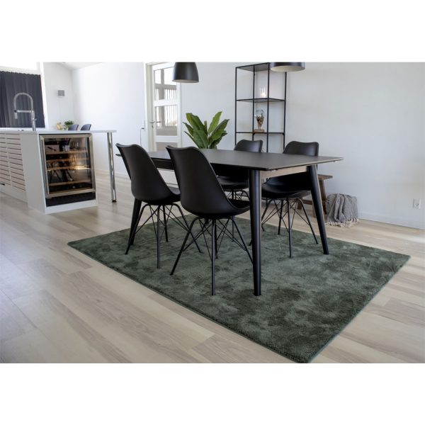 Oslo Dining Chair - Chair in black with black legs (set of 2) - Afbeelding 2