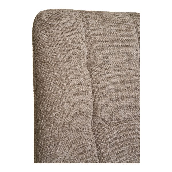 Dining chair, fabric, grey with grey legs, HN1272 (set of 2) - Afbeelding 5