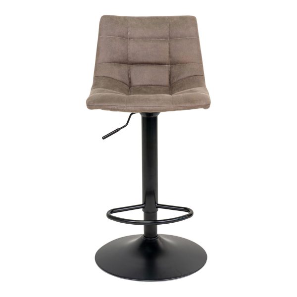 Middelfart Bar Chair - Bar chair in light brown with black legs (set of 2) - Afbeelding 3