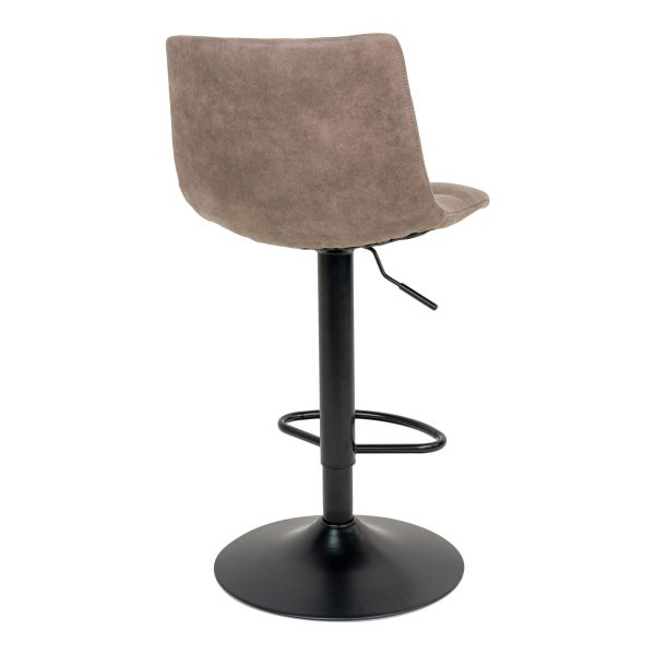 Middelfart Bar Chair - Bar chair in light brown with black legs (set of 2) - Afbeelding 5