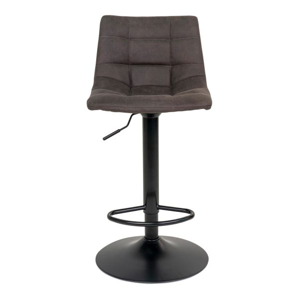 Middelfart Bar Chair - Bar chair in dark grey with black legs (set of 2) - Afbeelding 3