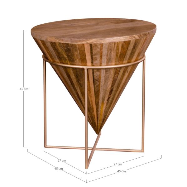Hapur Coffee Table - Coffee table in natural mango wood - Afbeelding 5