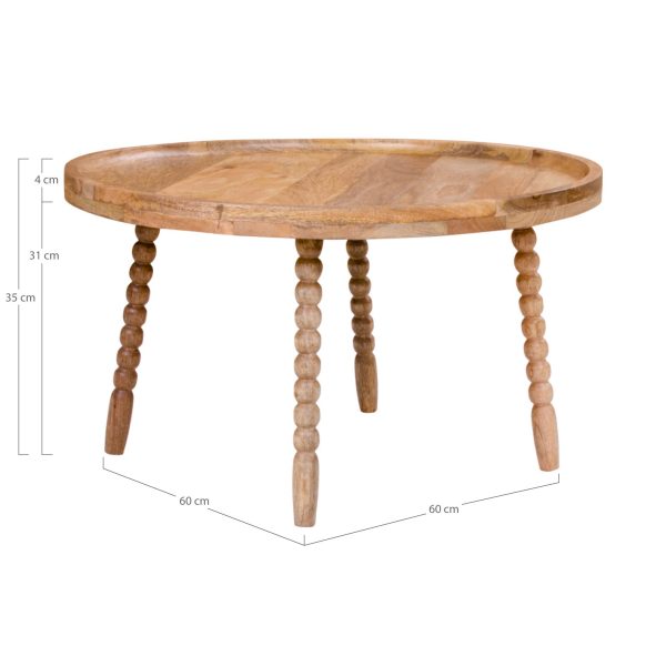 Jammu Coffee Table - Coffee table in mango natural - Afbeelding 4