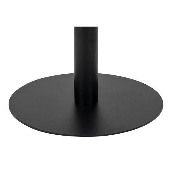 Bolzano Coffee Table - Coffee table with top in marble look and black base Ã¸70x45cm - Afbeelding 4
