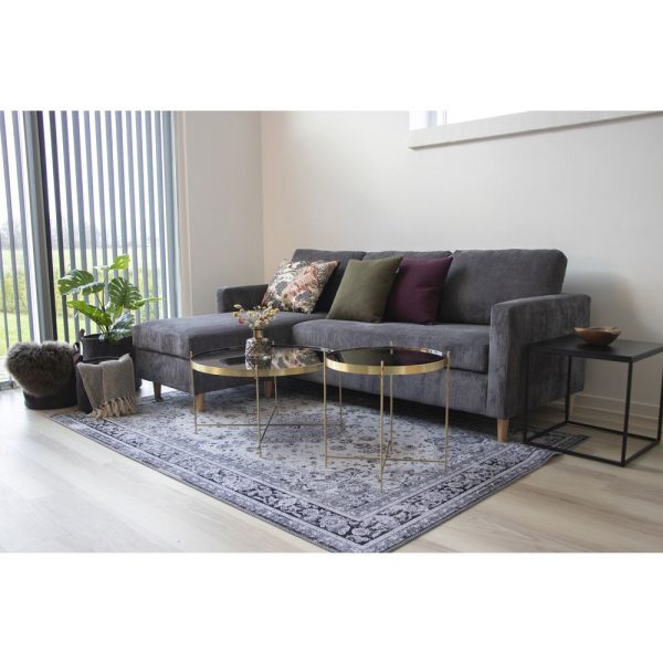 Vita Sidetable - Side table with black frame and black top 45x45x45 cm - Afbeelding 2