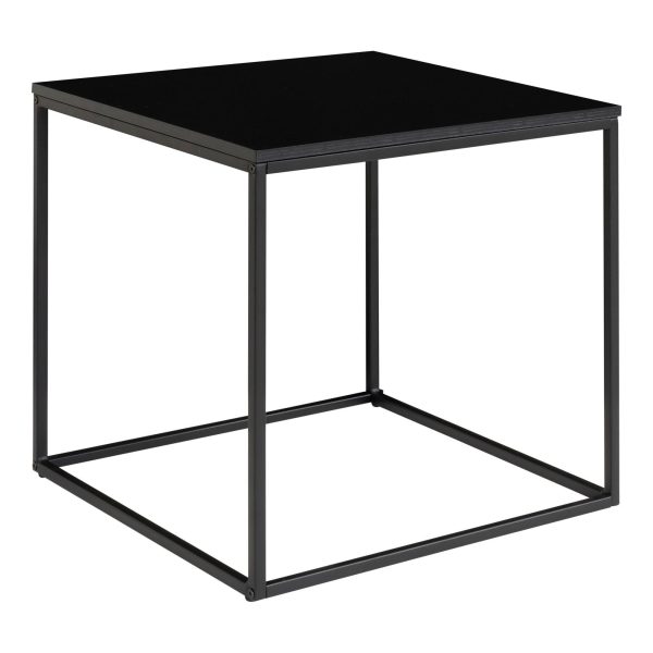 Vita Sidetable - Side table with black frame and black top 45x45x45 cm - Afbeelding 3
