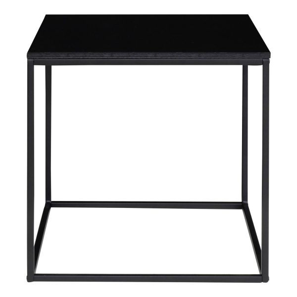 Vita Sidetable - Side table with black frame and black top 45x45x45 cm - Afbeelding 5