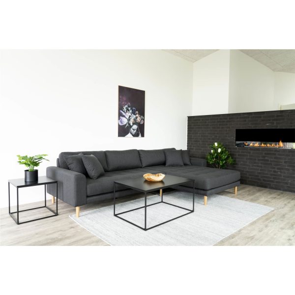 Vita Coffee Table - Coffee table with black frame and black top 90x60x45 cm - Afbeelding 2