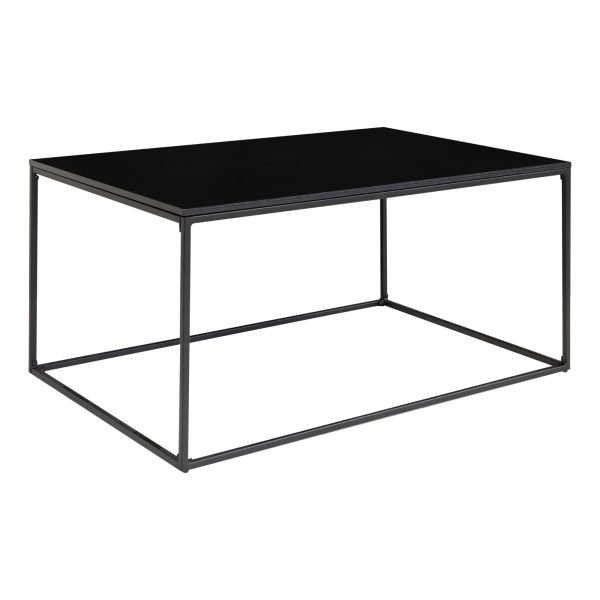 Vita Coffee Table - Coffee table with black frame and black top 90x60x45 cm - Afbeelding 3