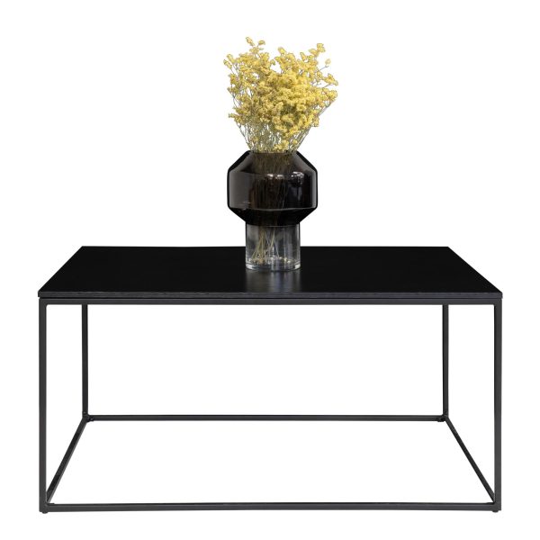 Vita Coffee Table - Coffee table with black frame and black top 90x60x45 cm - Afbeelding 4