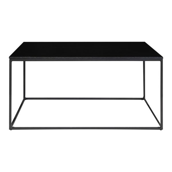 Vita Coffee Table - Coffee table with black frame and black top 90x60x45 cm - Afbeelding 5