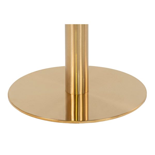Bolzano Bar Table - Bar table with top in marble look and brass base Ã¸70x105cm - Afbeelding 4