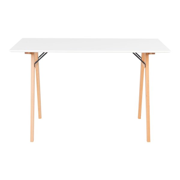 Vojens Desk - Desk in white and natural - Afbeelding 3