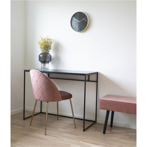 Vita Desk - Desk with black frame and black top 100x45x75 cm - Afbeelding 2