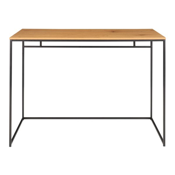 Vita Desk - Desk with black frame and oak look top 100x45x75 cm - Afbeelding 5