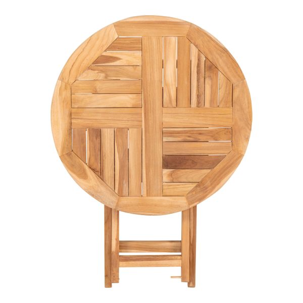 Oviedo Teak Dining Table - Dining table in teak Ã˜70x75cm - Afbeelding 5