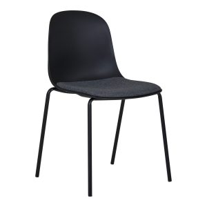 Dining chair, black, HN1264 (set of 2)
